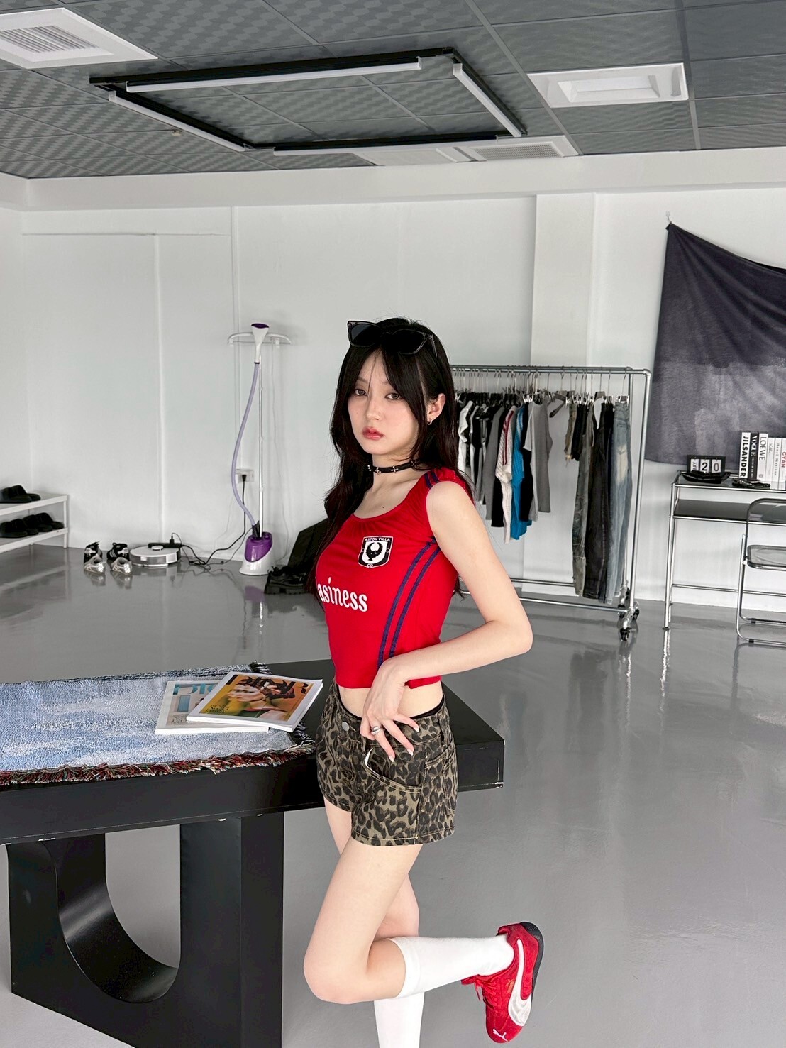 美高焦點☎️美式印花修身兩穿上衣2colors