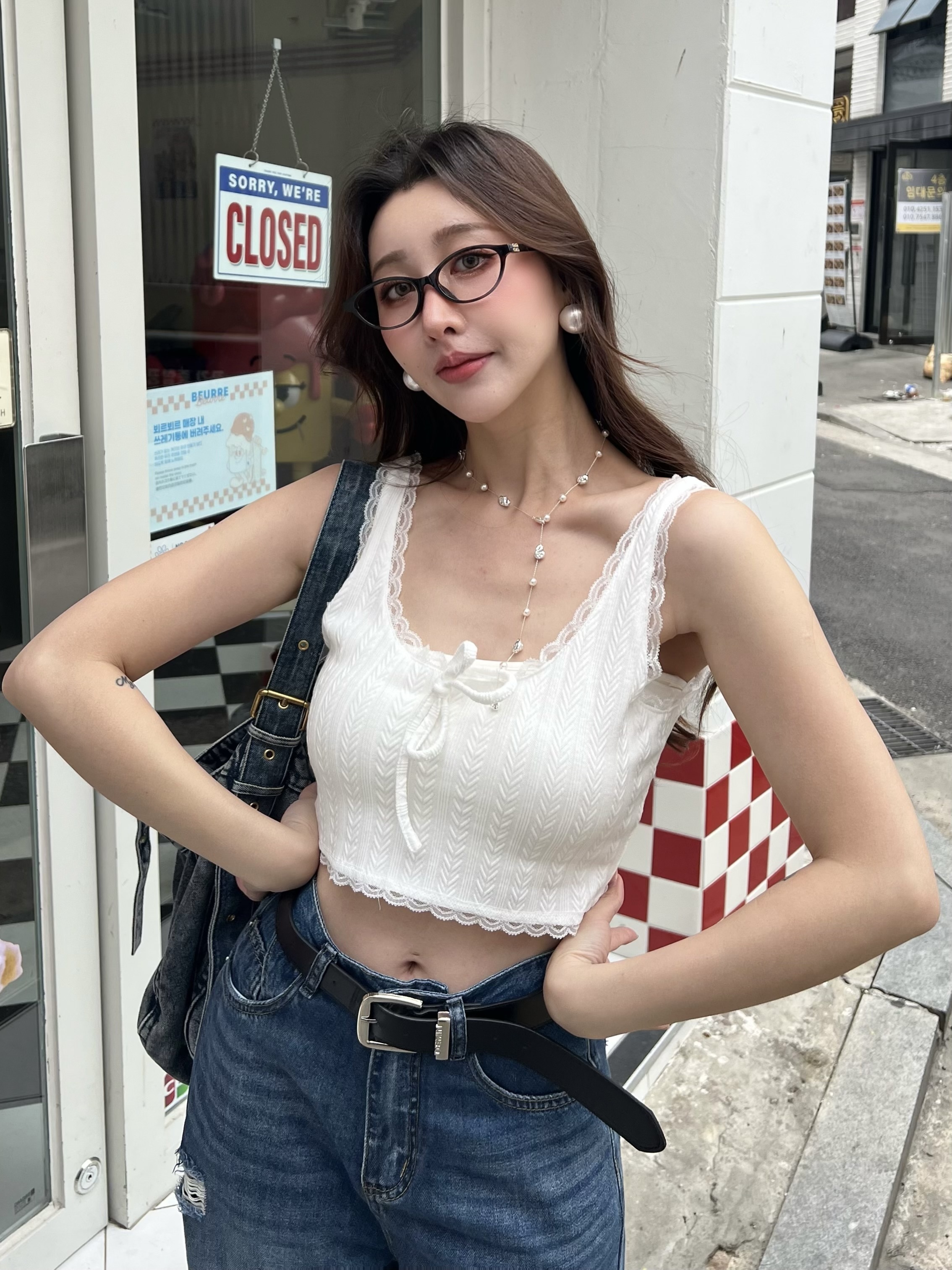 天然珍珠+鈦鋼隕石項鍊