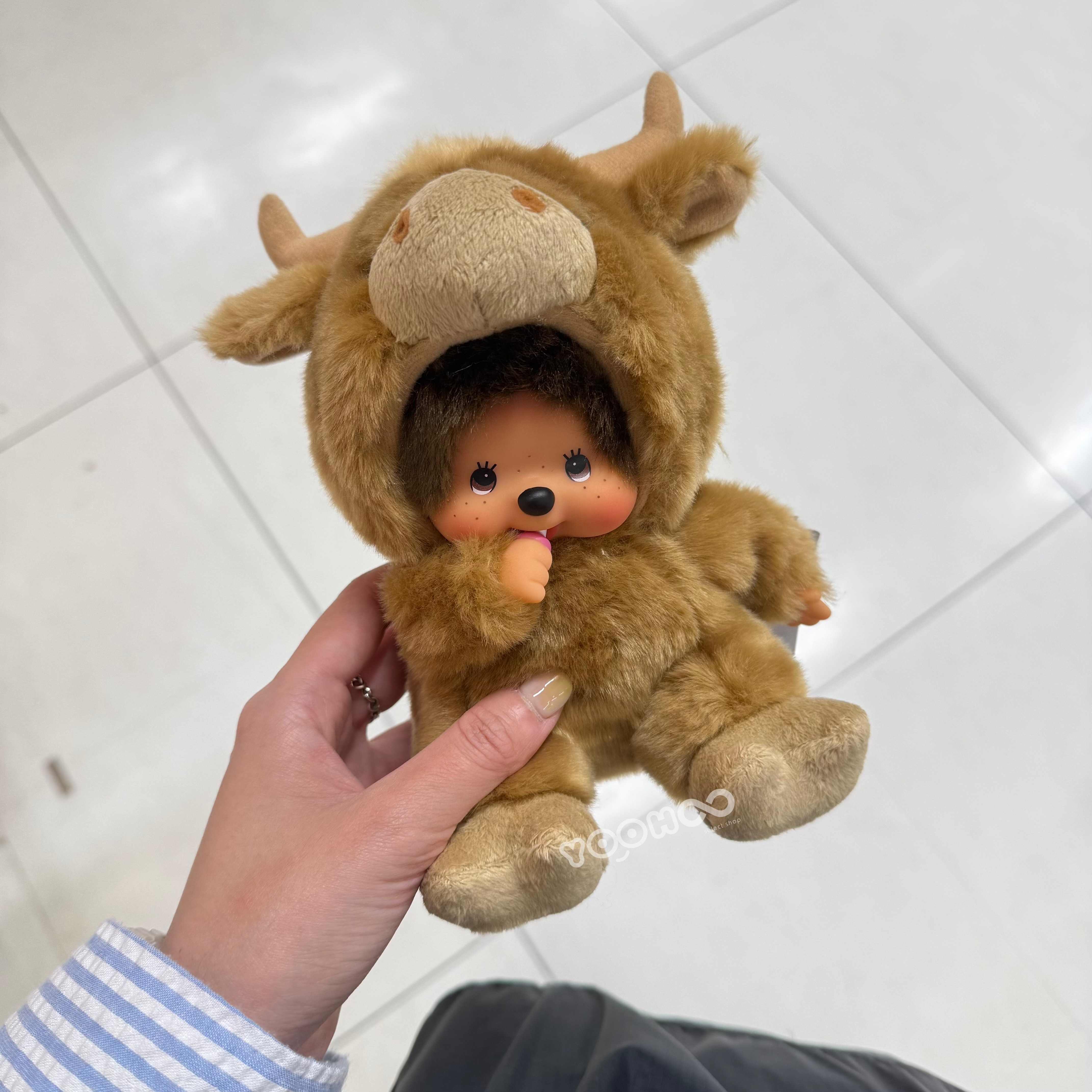 現貨┃限定款式 Monchhichi 夢奇奇 牛 娃娃
