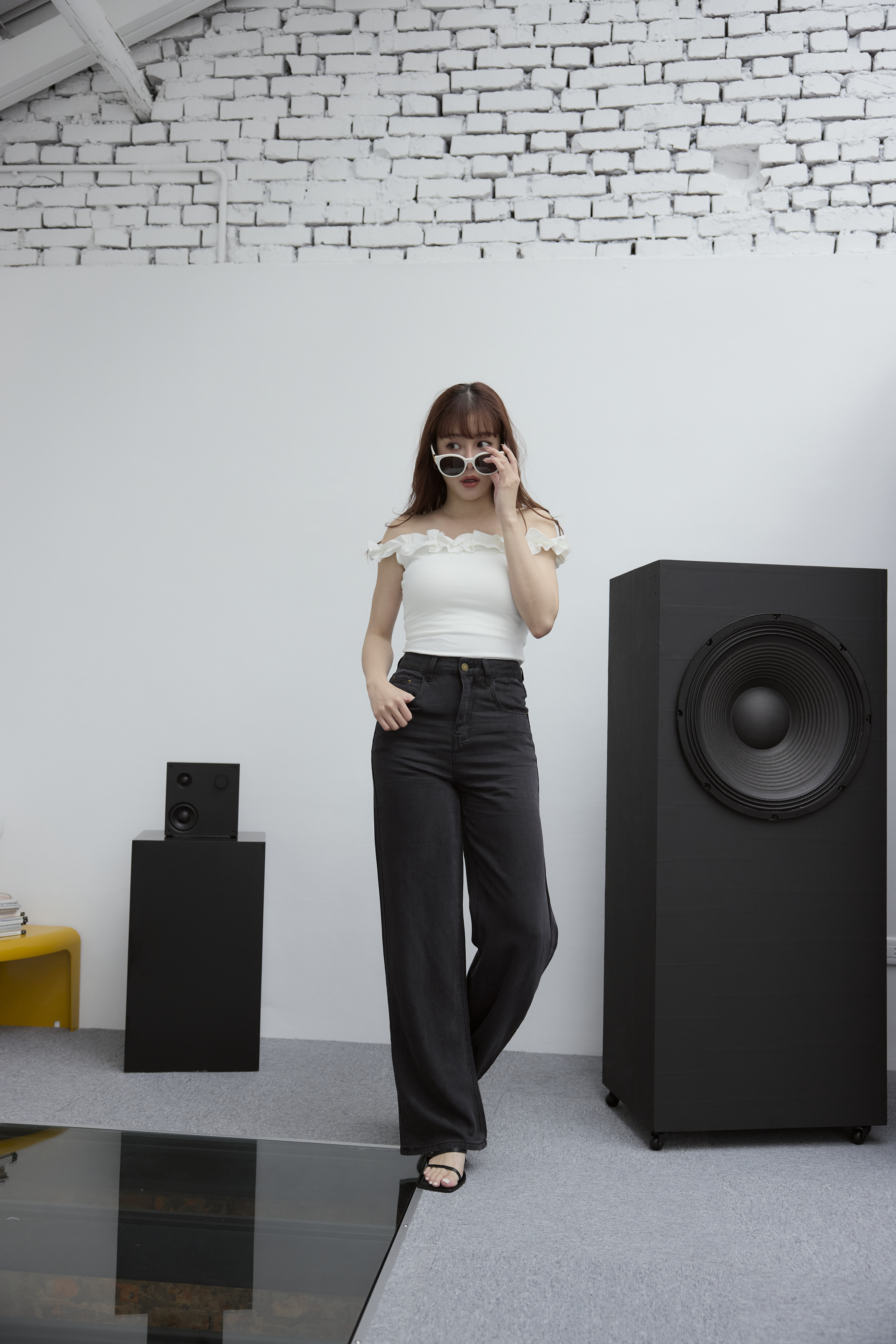 花邊無袖平口2Way上衣