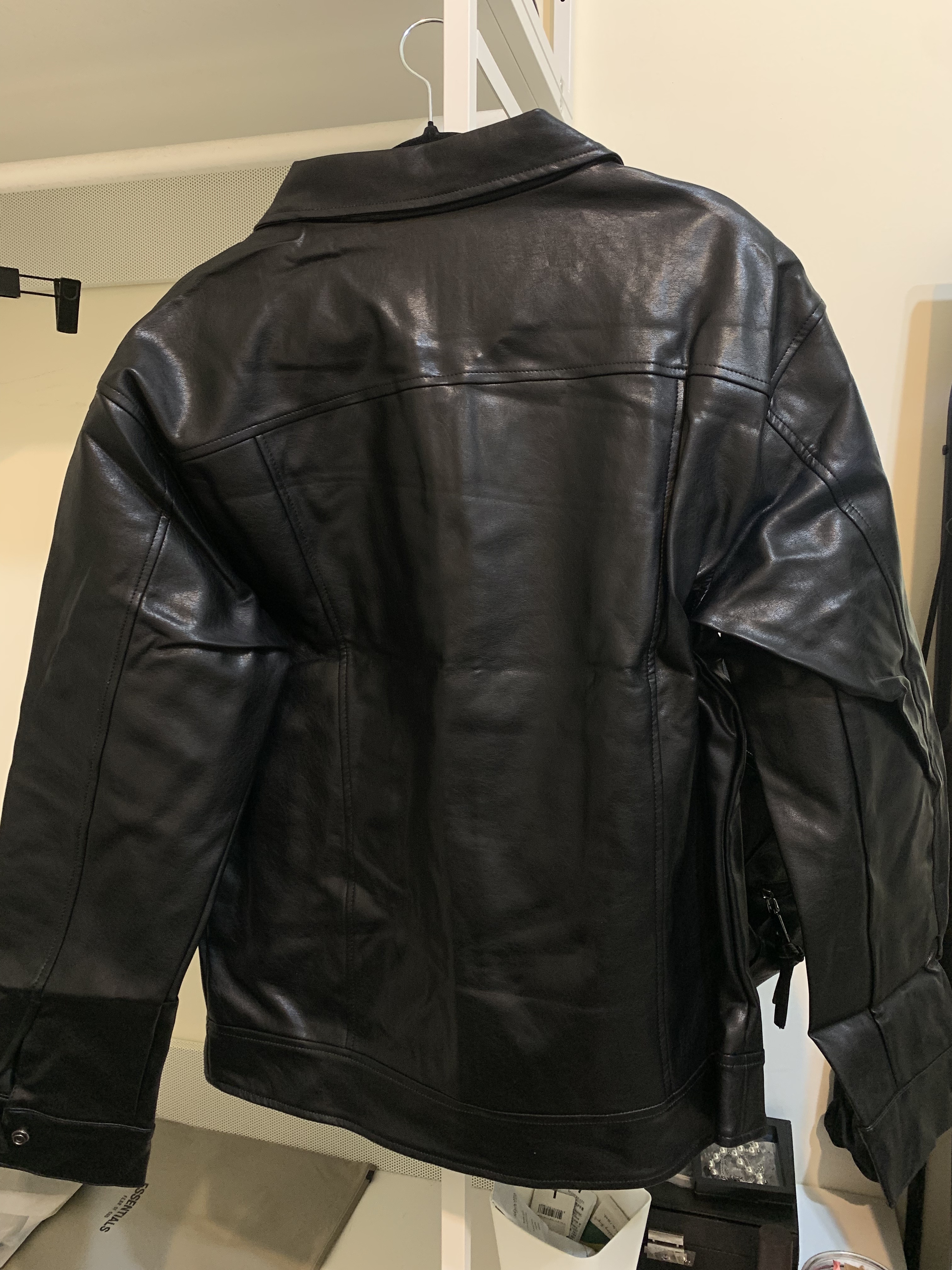 翻領 鈕扣 皮外套