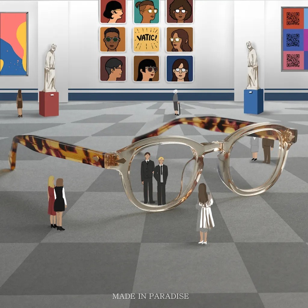 VATIC John Va00505香檳框琥珀戴目鏡腳