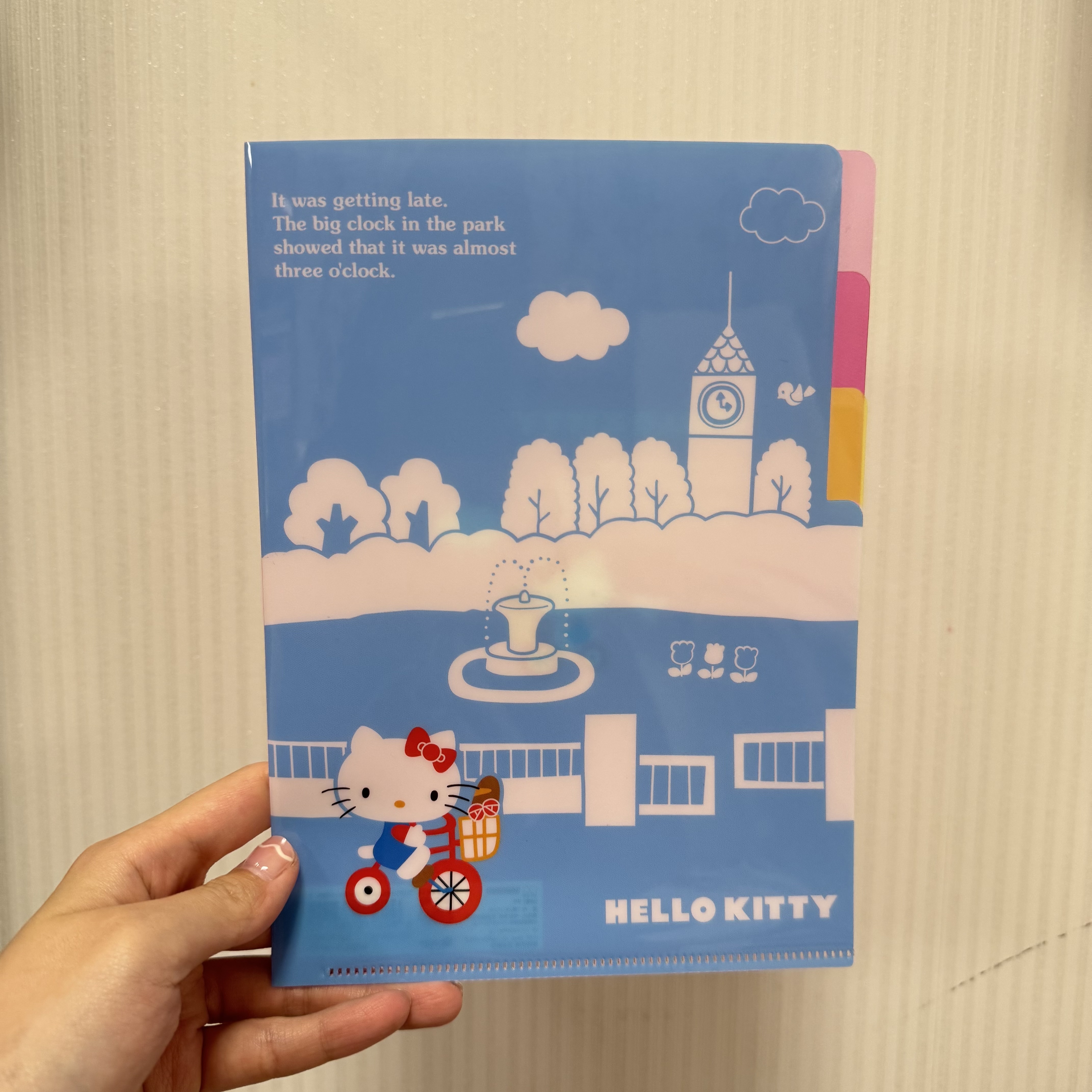 JP Hello Kitty A5 3P File 藍 4115 TK250519