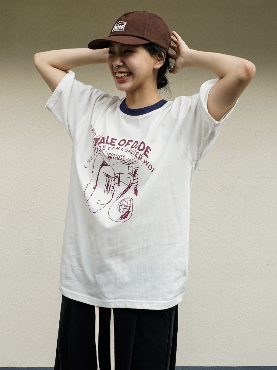 <預購> 韓國JEMUT TALE OF DUDE 復古感高磅短T