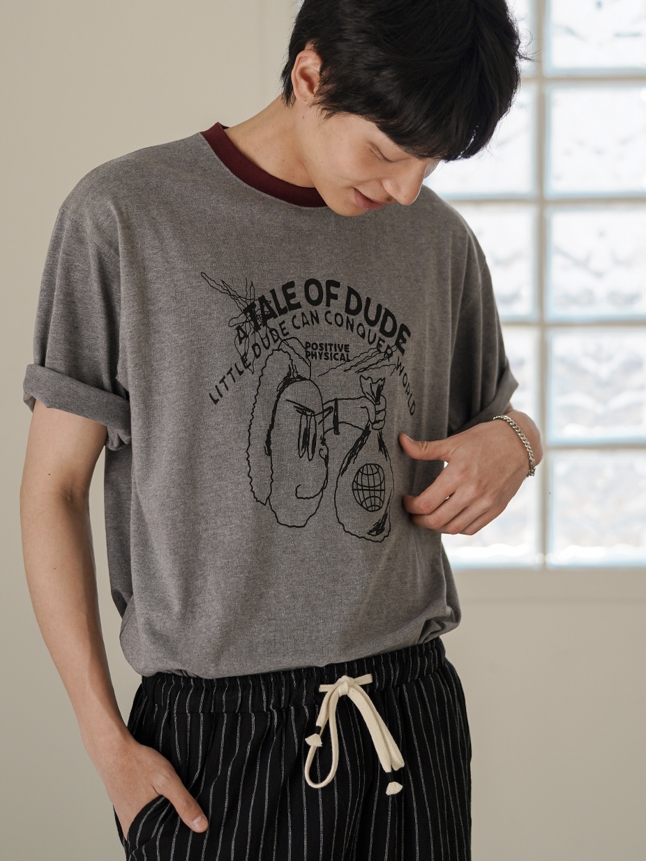 <預購> 韓國JEMUT TALE OF DUDE 復古感高磅短T