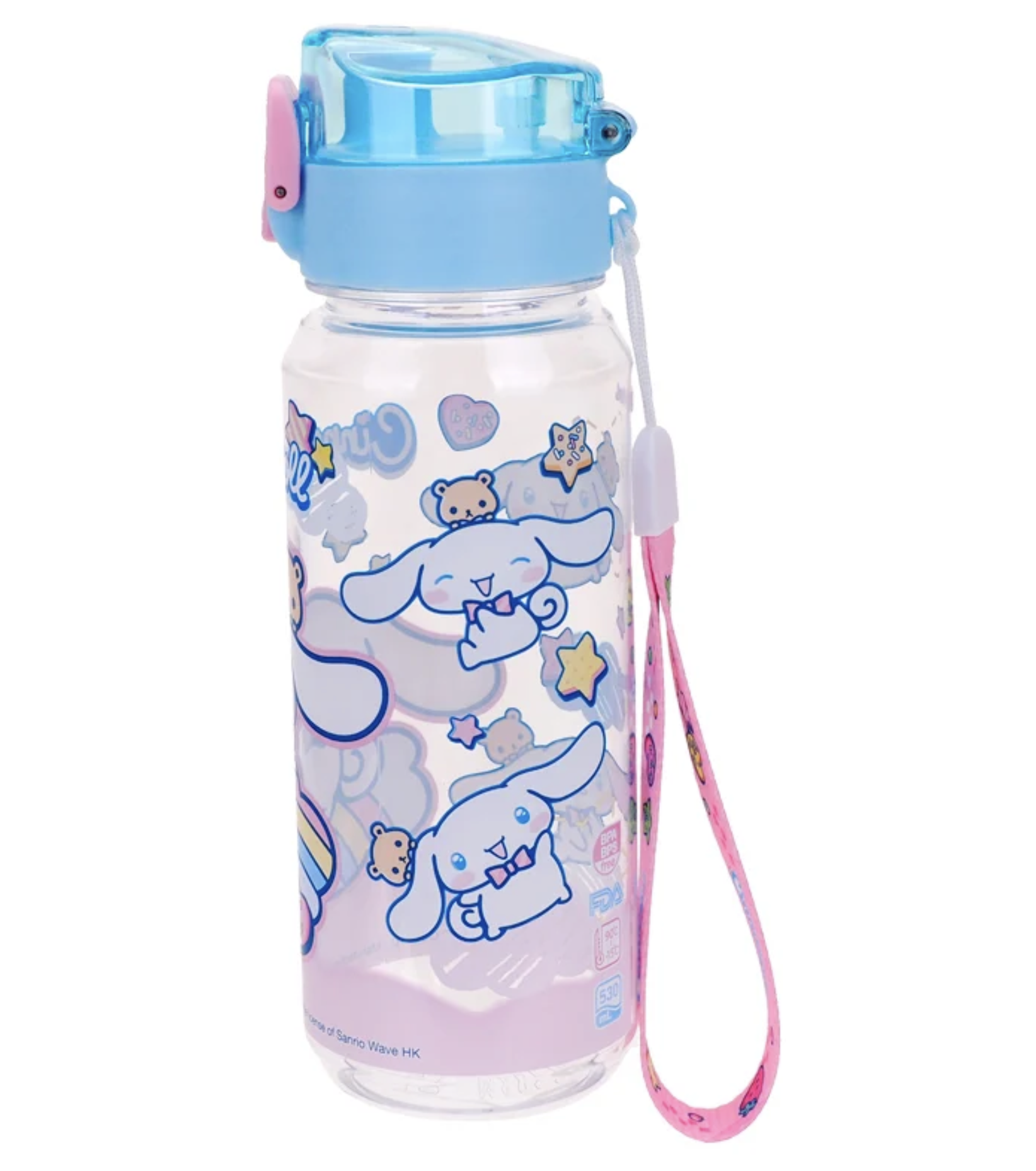 Cinnamoroll 530ml BPA & BPS Free 膠水樽連手繩 9-8474-2