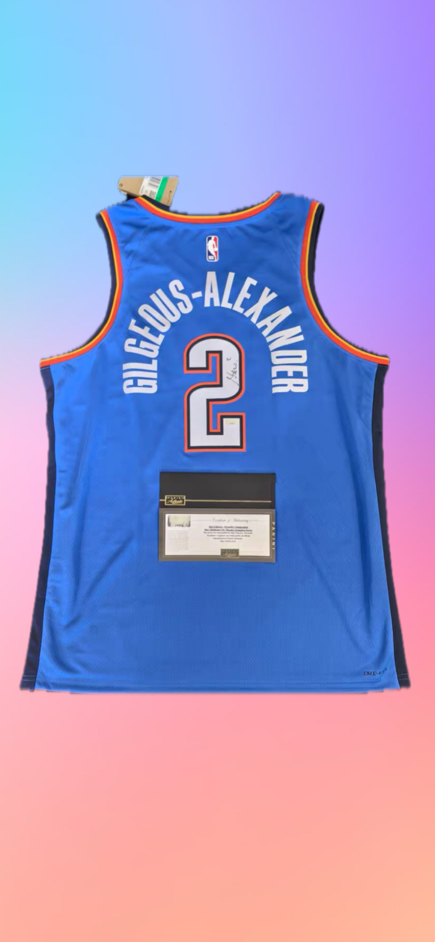 Shai Gilgeous-Alexander SW簽名球衣 Panini COA