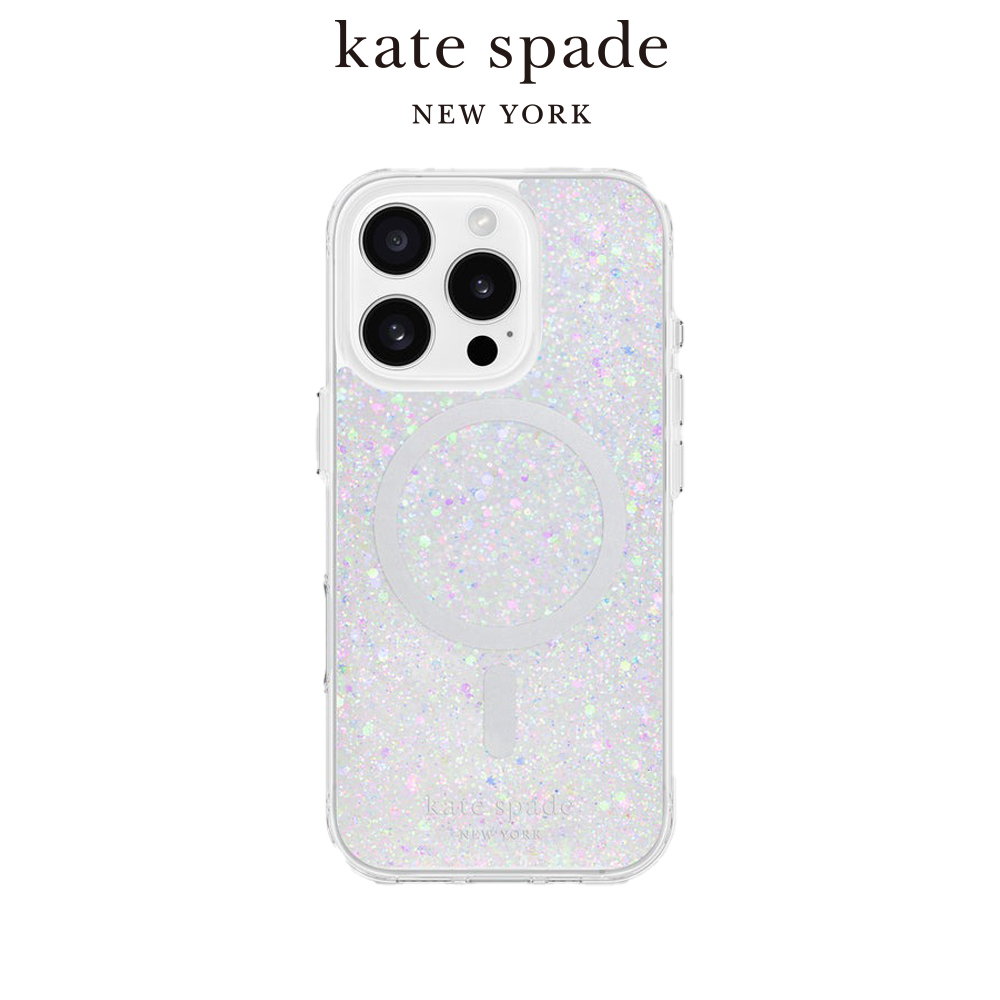 【kate spade】iPhone 16系列 MagSafe 精品磁吸防摔殼 銀河星鑽
