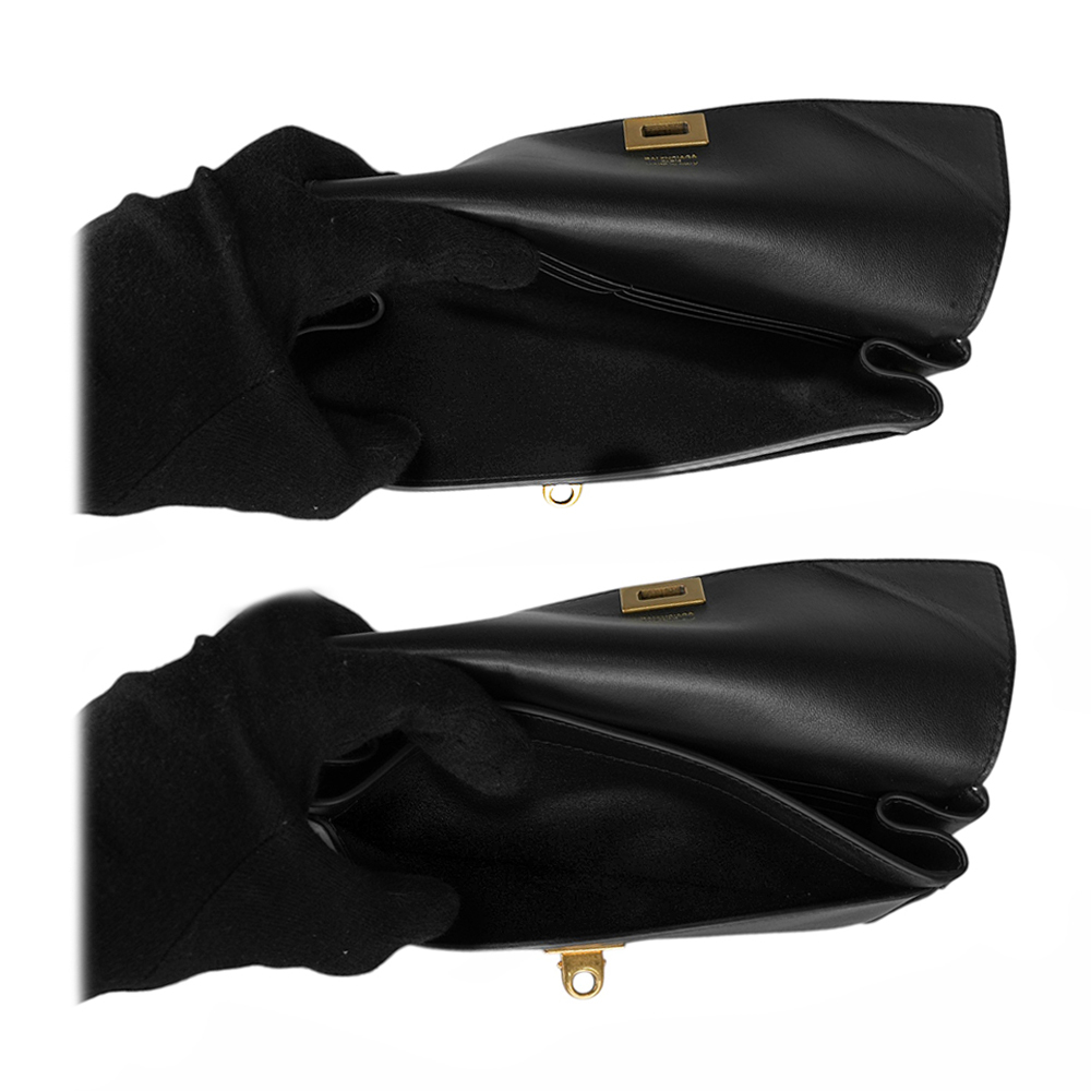 【BALLY】Rodeo 金釦平滑小牛皮翻蓋長夾(黑色) 814112 2ABKX 1000