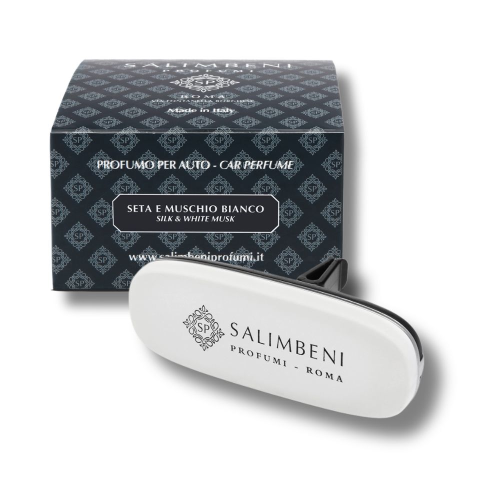 Salimbeni 羅馬假期 360°萬用香氛車夾(霧白)