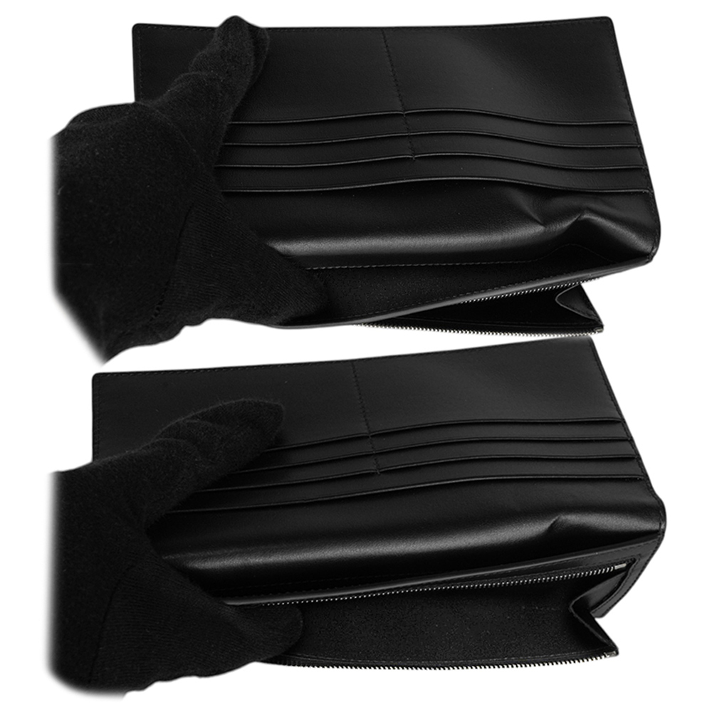 【BALLY】護照及機票造型牛皮對開二折長夾(黑色) 787774 2AA3R 1000