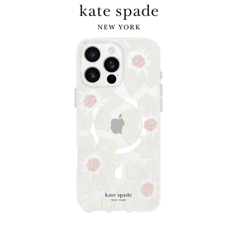 【kate spade】iPhone 16系列 MagSafe 精品磁吸防摔殼 經典蜀葵