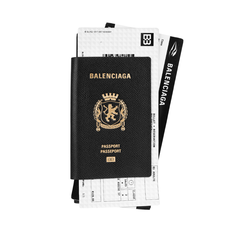 【BALLY】護照及雙機票造型牛皮對開二折長夾(黑色) 787777 2AA3R 1000