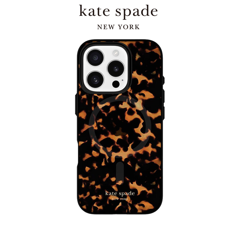 【kate spade】iPhone 16 系列 MagSafe 精品手機殼 華麗玳瑁