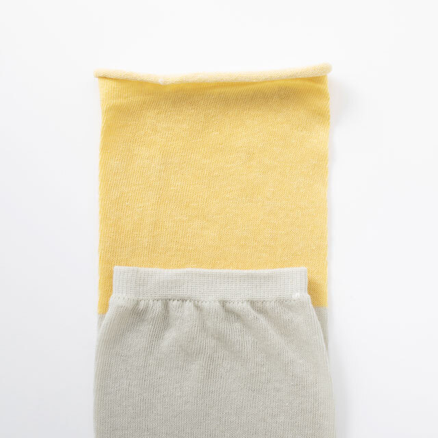 中川政七商店 - 棉麻蓬鬆袖套 / 黃x薄綠