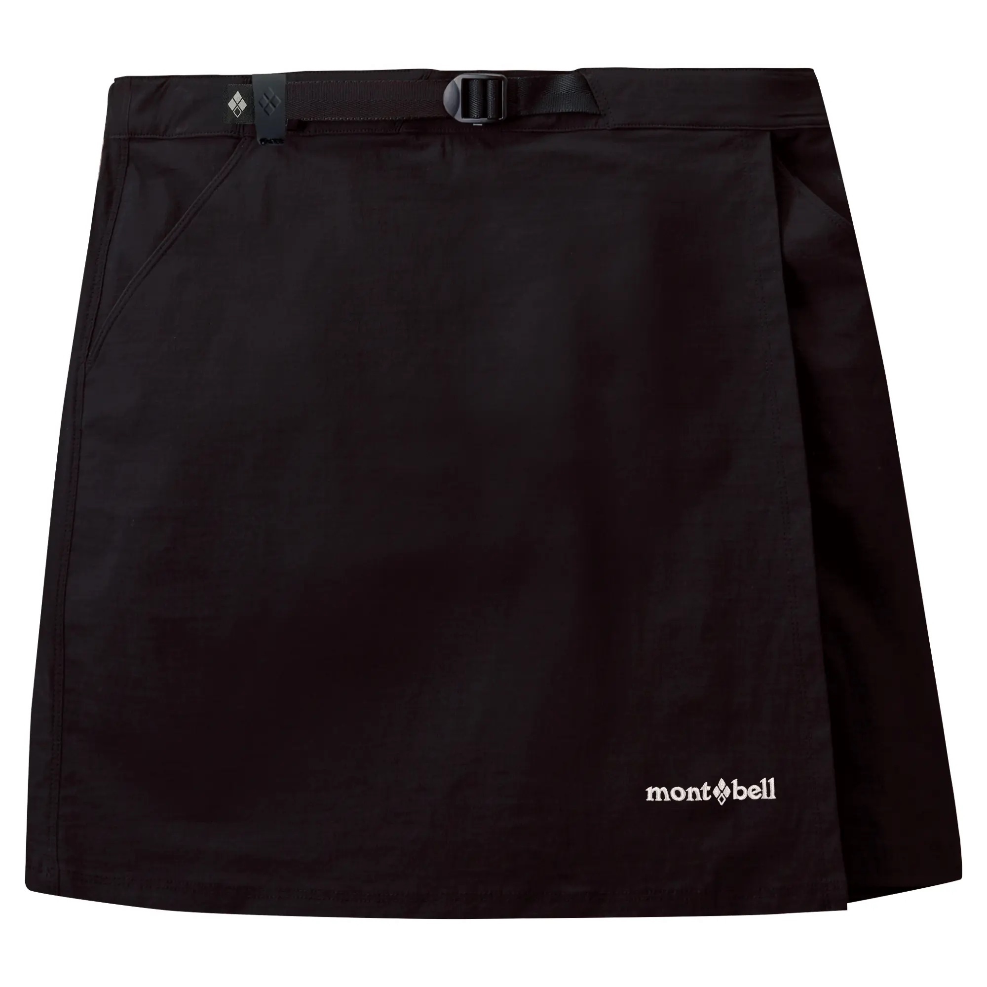 Mont-bell Stretch O.D. Wrap Shorts 女款 登山健行褲裙 彈性褲裙 1105583-BK 黑色 [HappyOutdoor]