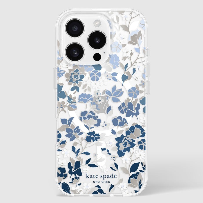 【kate spade】iPhone 16系列 MagSafe 精品手機殼  皇室藍