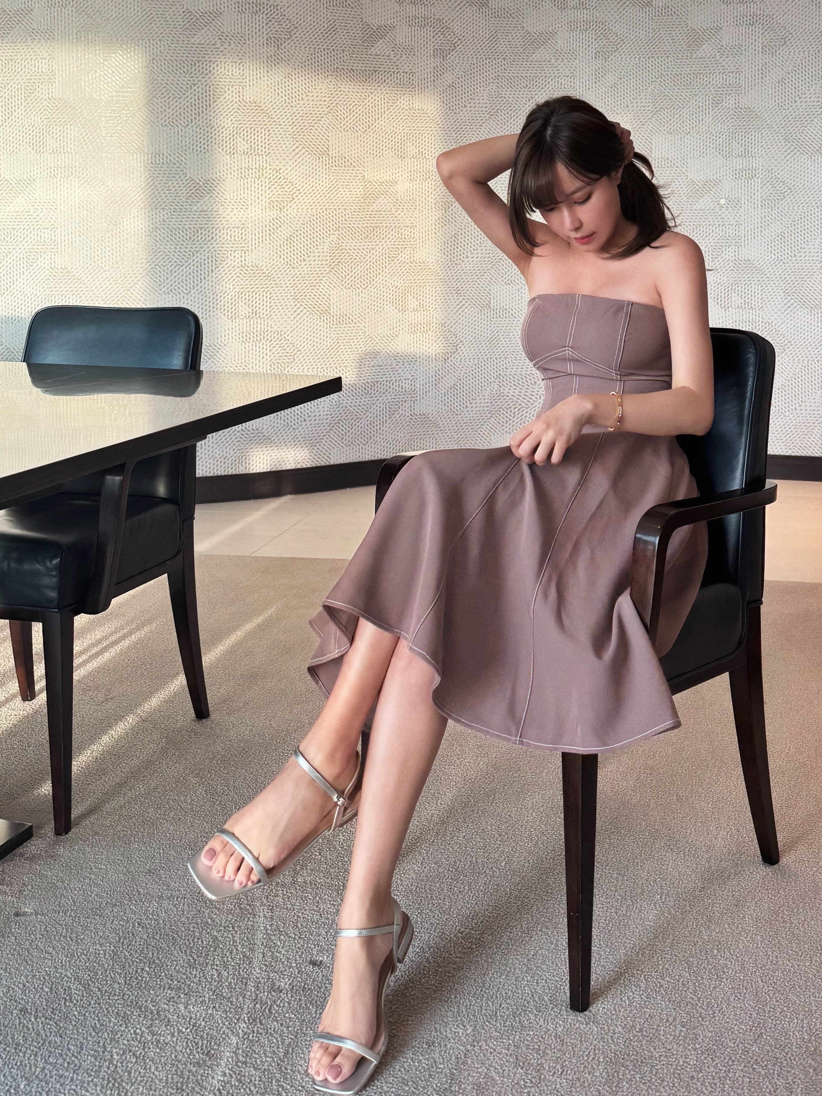 Still you 車線平口修身洋裝