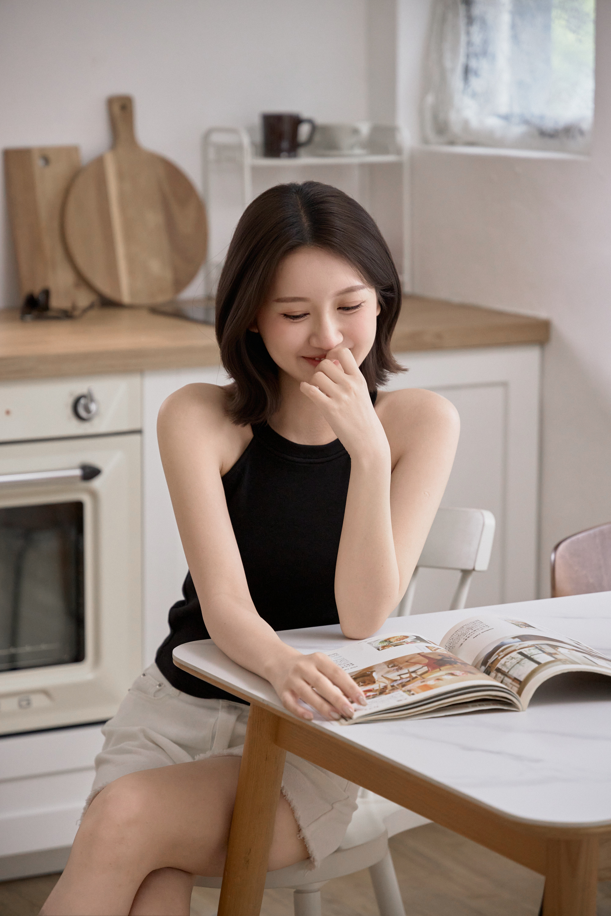 Gmade/不擠肉遮副乳削肩背心Bratop-黑