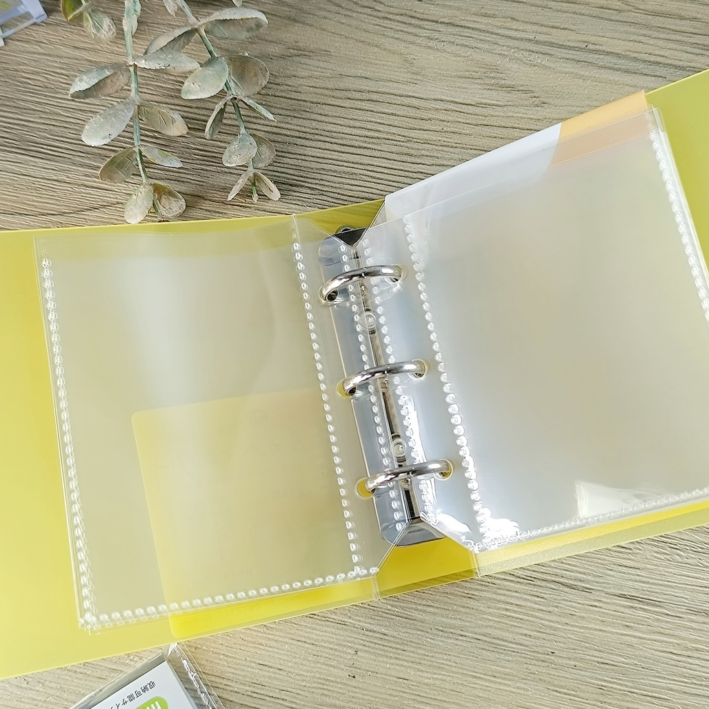 日本Nakabayashi．My Pick 名片活頁夾收納冊 mini 黃色/補充內頁