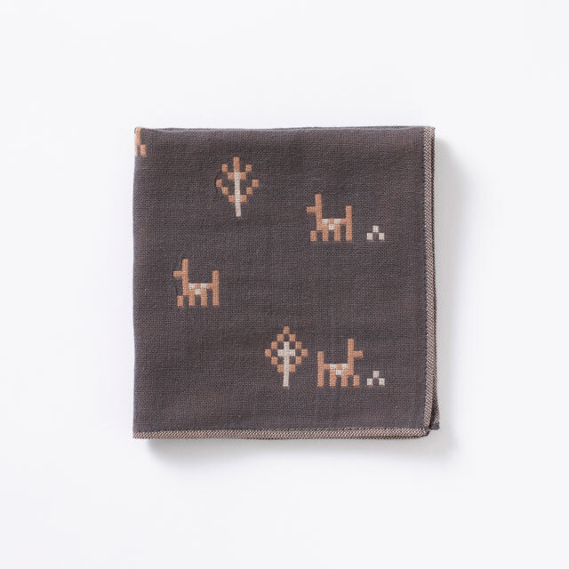 中川政七商店 - 今治棉紗 毛巾手帕 / 鹿 x 墨