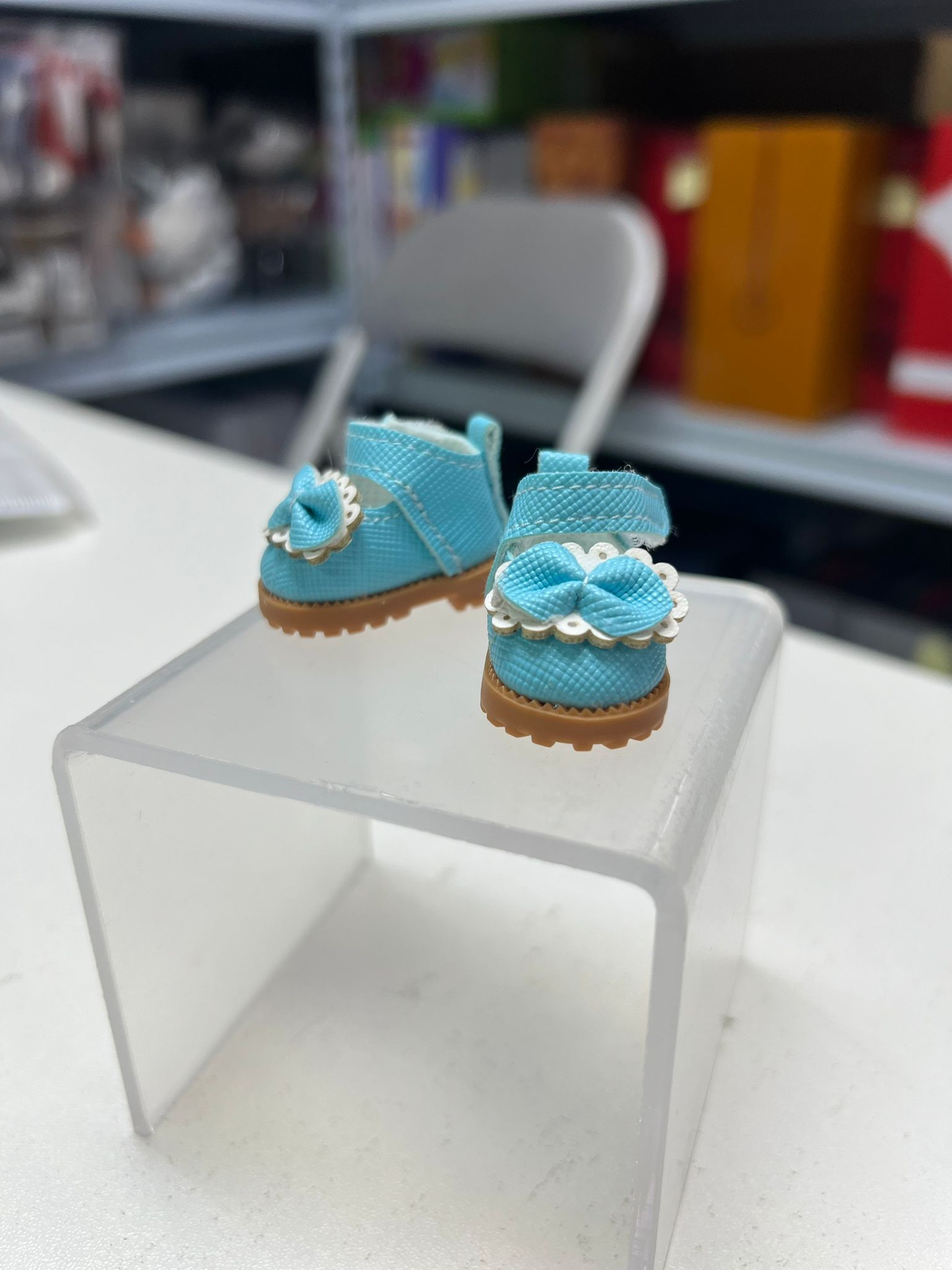 Doll Outfit Accessories AS16-淺藍色蝴蝶結涼鞋