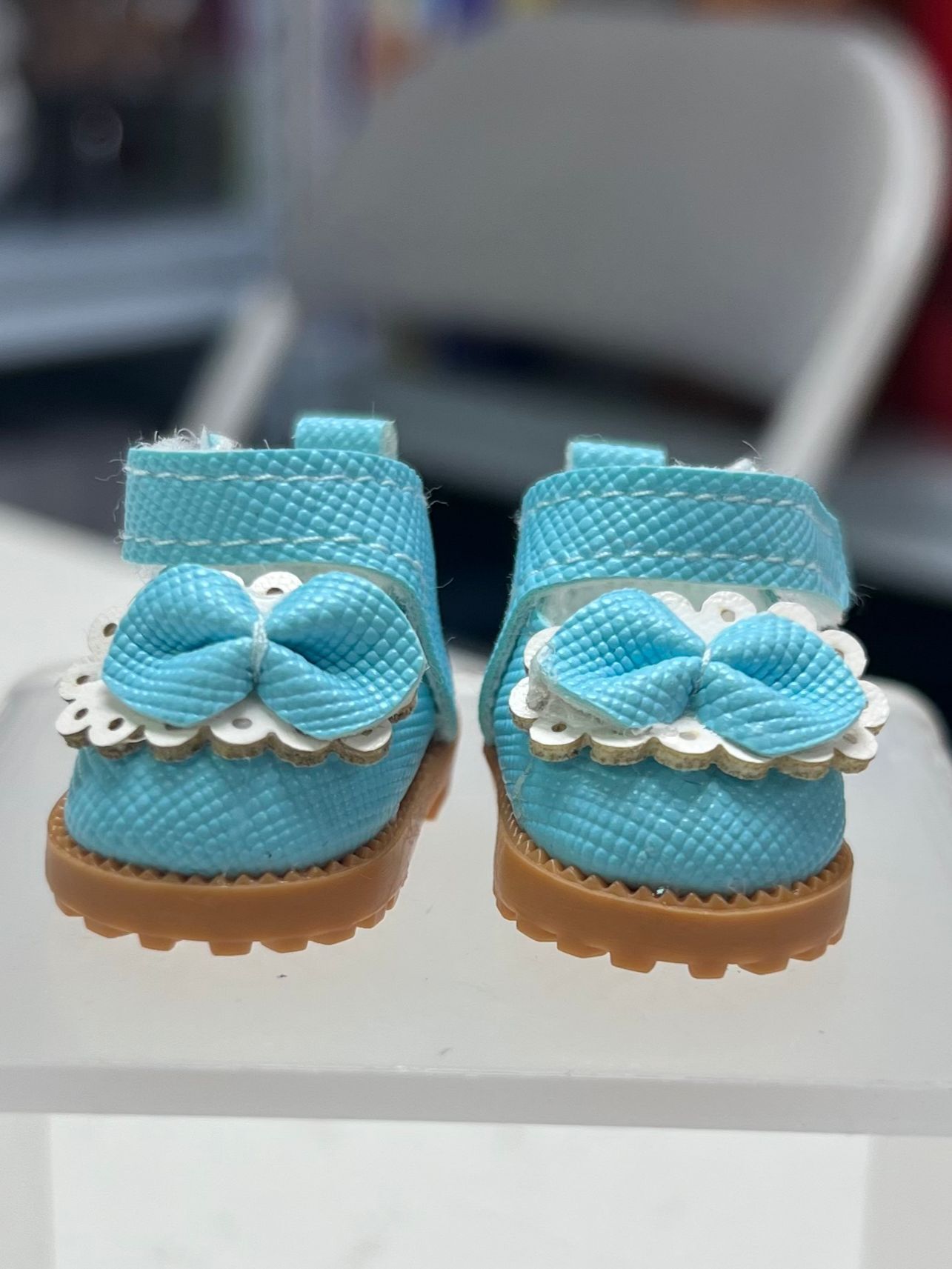 Doll Outfit Accessories AS16-淺藍色蝴蝶結涼鞋