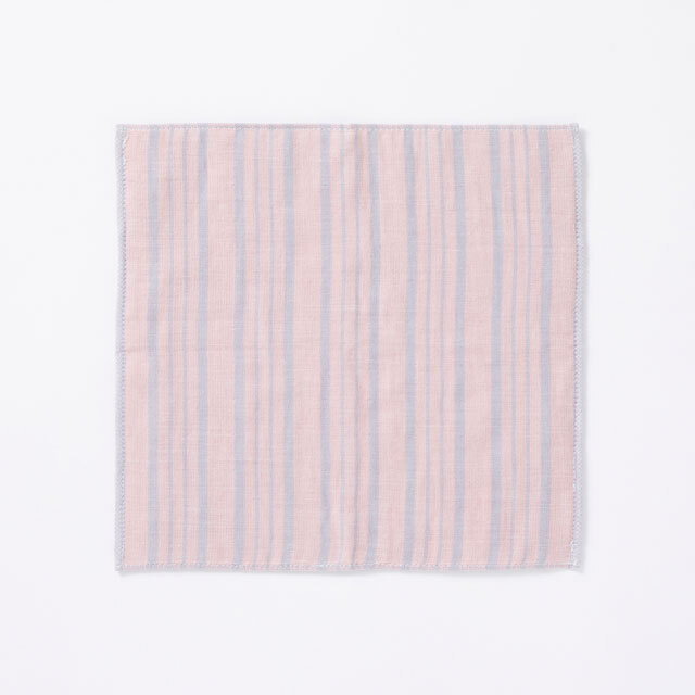 中川政七商店 - 今治絨頭織 毛巾手帕  / 親子縞桃