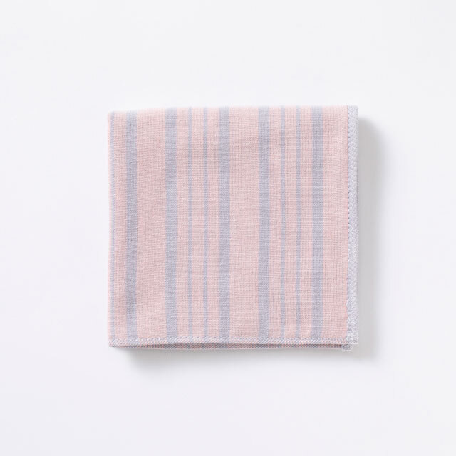 中川政七商店 - 今治絨頭織 毛巾手帕  / 親子縞桃