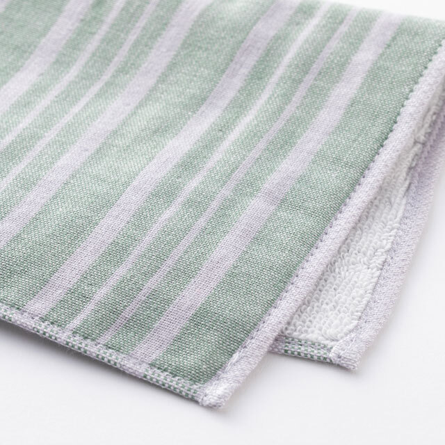 中川政七商店 - 今治絨頭織 毛巾手帕  / 親子縞綠