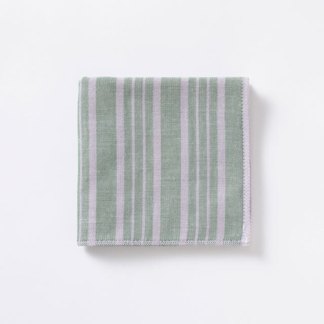 中川政七商店 - 今治絨頭織 毛巾手帕  / 親子縞綠