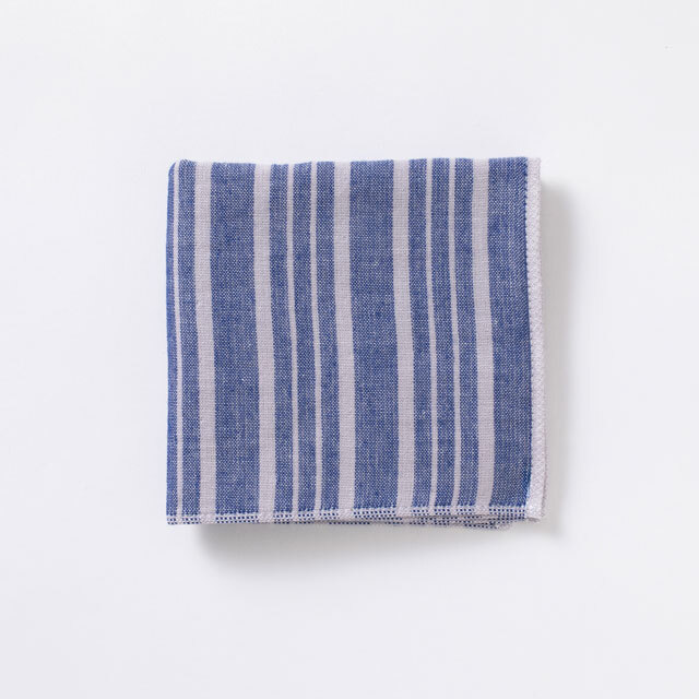 中川政七商店 - 今治絨頭織 毛巾手帕  / 親子縞紺
