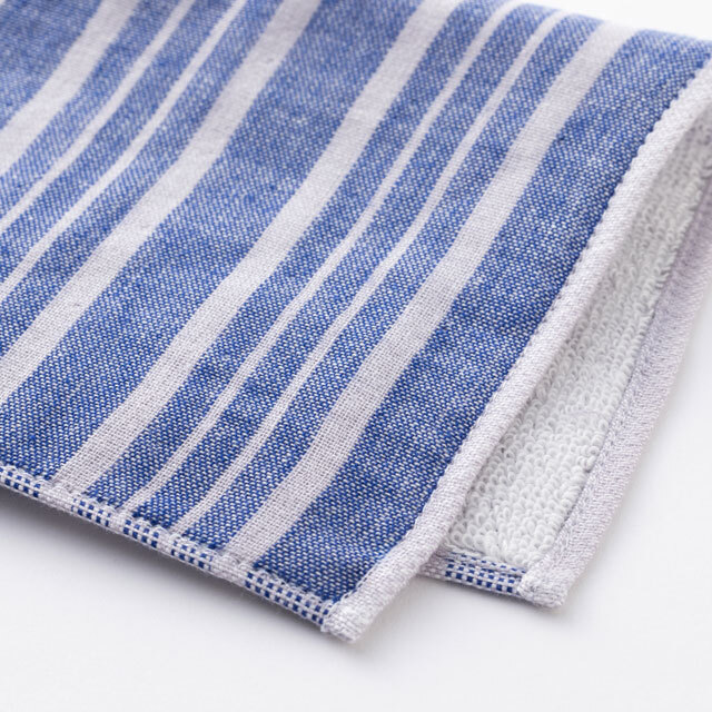 中川政七商店 - 今治絨頭織 毛巾手帕  / 親子縞紺