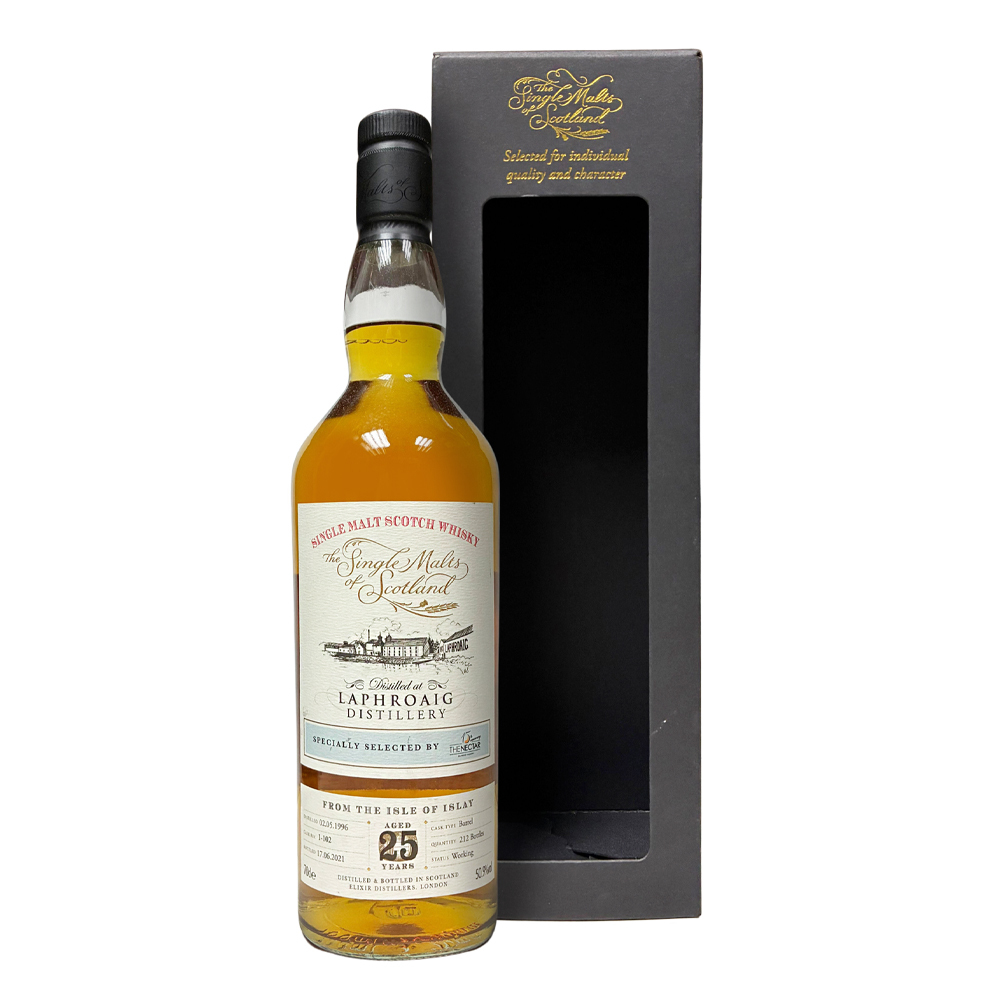 Elixir Distillers The Single Malts of Scotland Laphroaig 1996 25 Years Old #1-102 Specially Selected by The Nectar 50.9%
