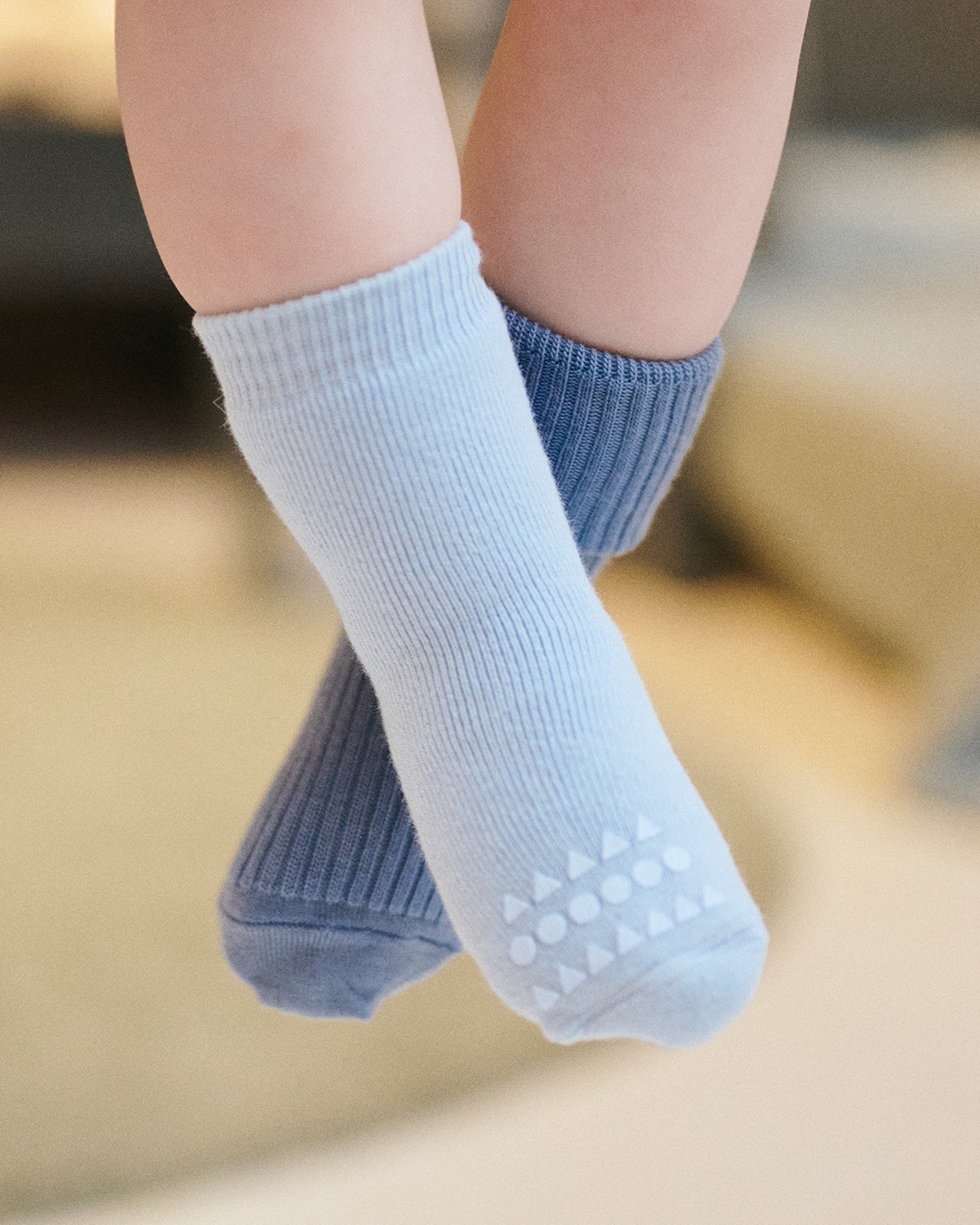 丹麥GoBabyGo 竹纖維防滑襪 - Sky Blue