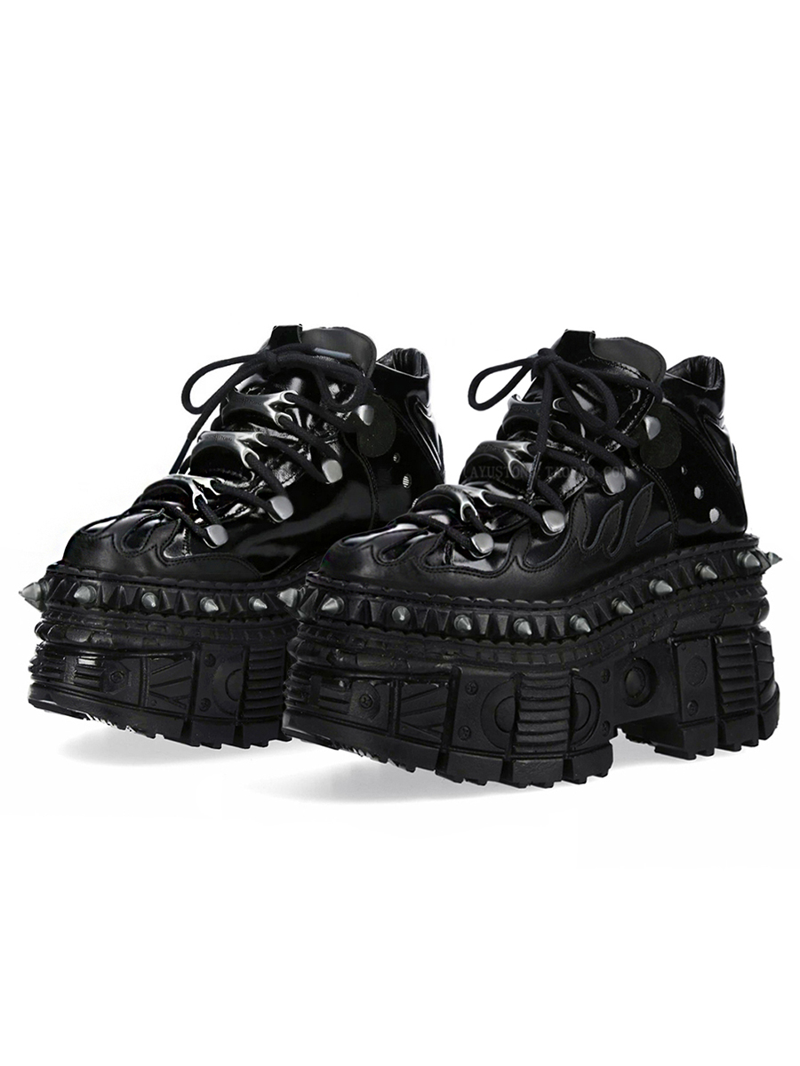 HK07 新款火焰龐克厚底鞋