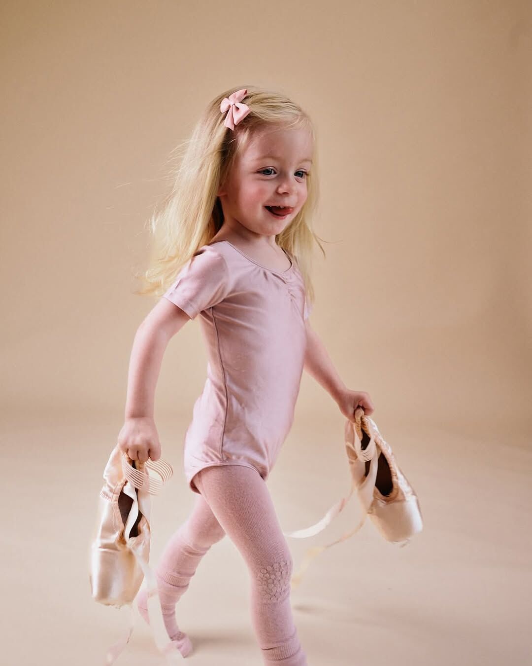 丹麥GoBabyGo 彈力棉打底褲 - Soft Pink