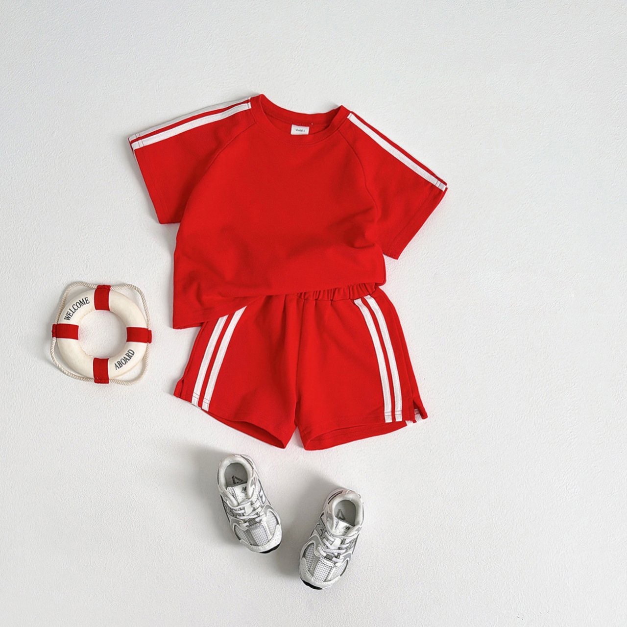 五色側邊條運動套裝