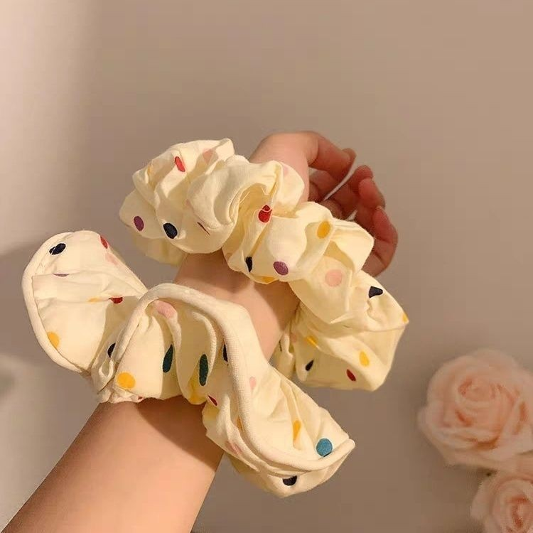 [3 FOR RM10] Colorful Polka Dot Fresh Scrunchie