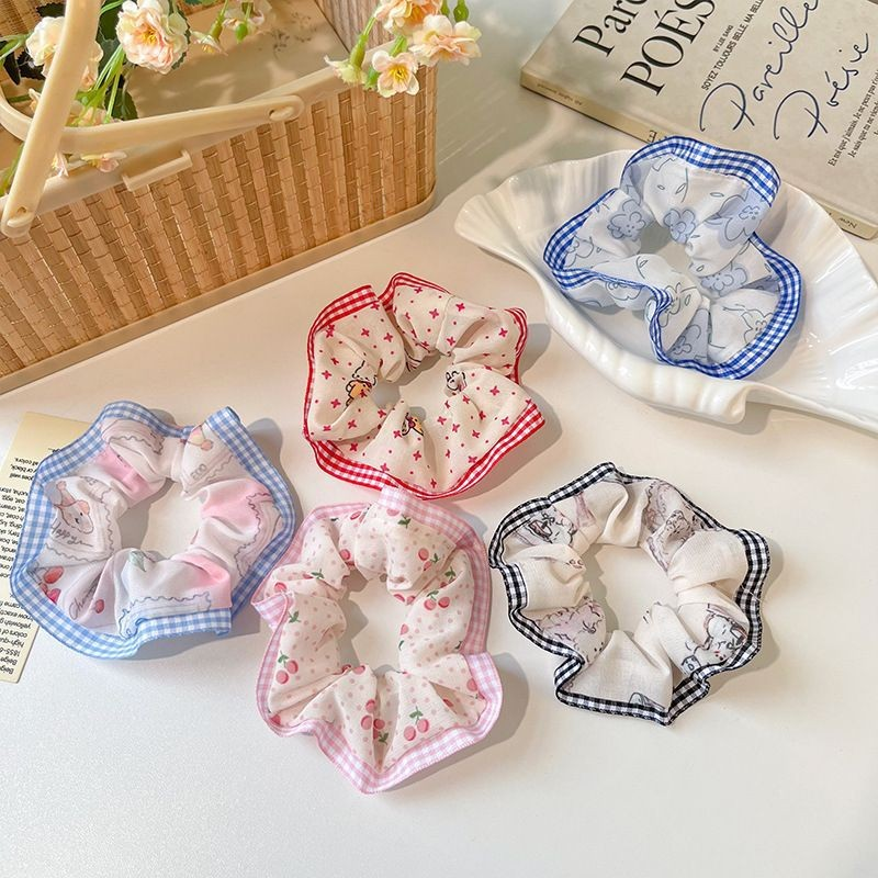 [3 FOR RM10] Vintage Checkered Style Scrunchies