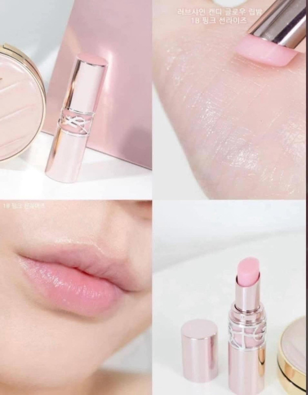 YSL情挑誘光潤唇膏（1.3g ）1B粉透冰晶