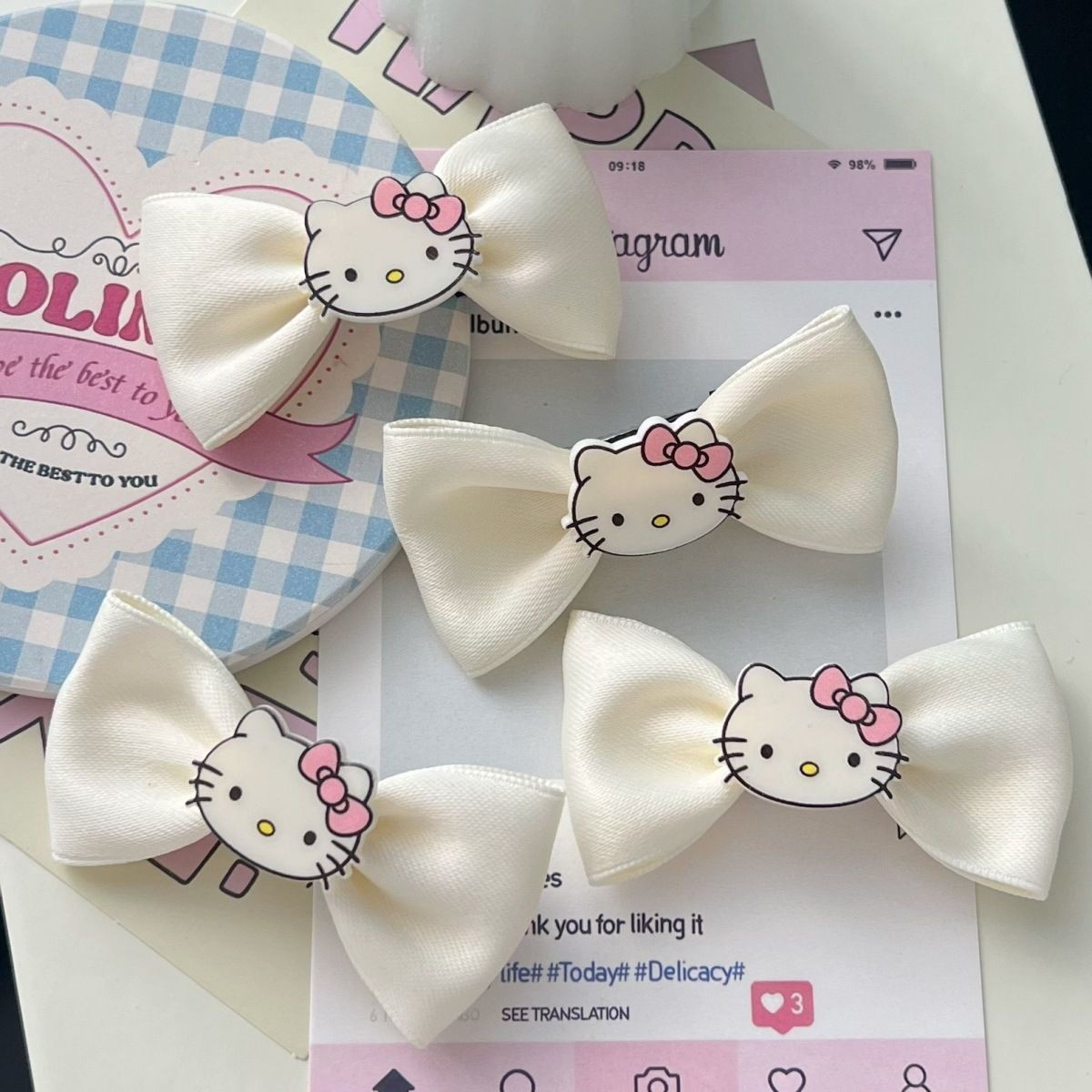 [4 FOR RM10] Cute Kitty Bow Hair Clip
