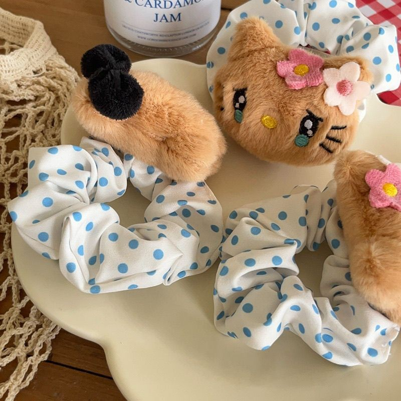 [2 FOR RM10] Kitty Ribbon Scrunchies