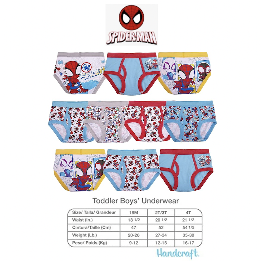 美國 Spidey 男童幼童內褲 (10 枚入)