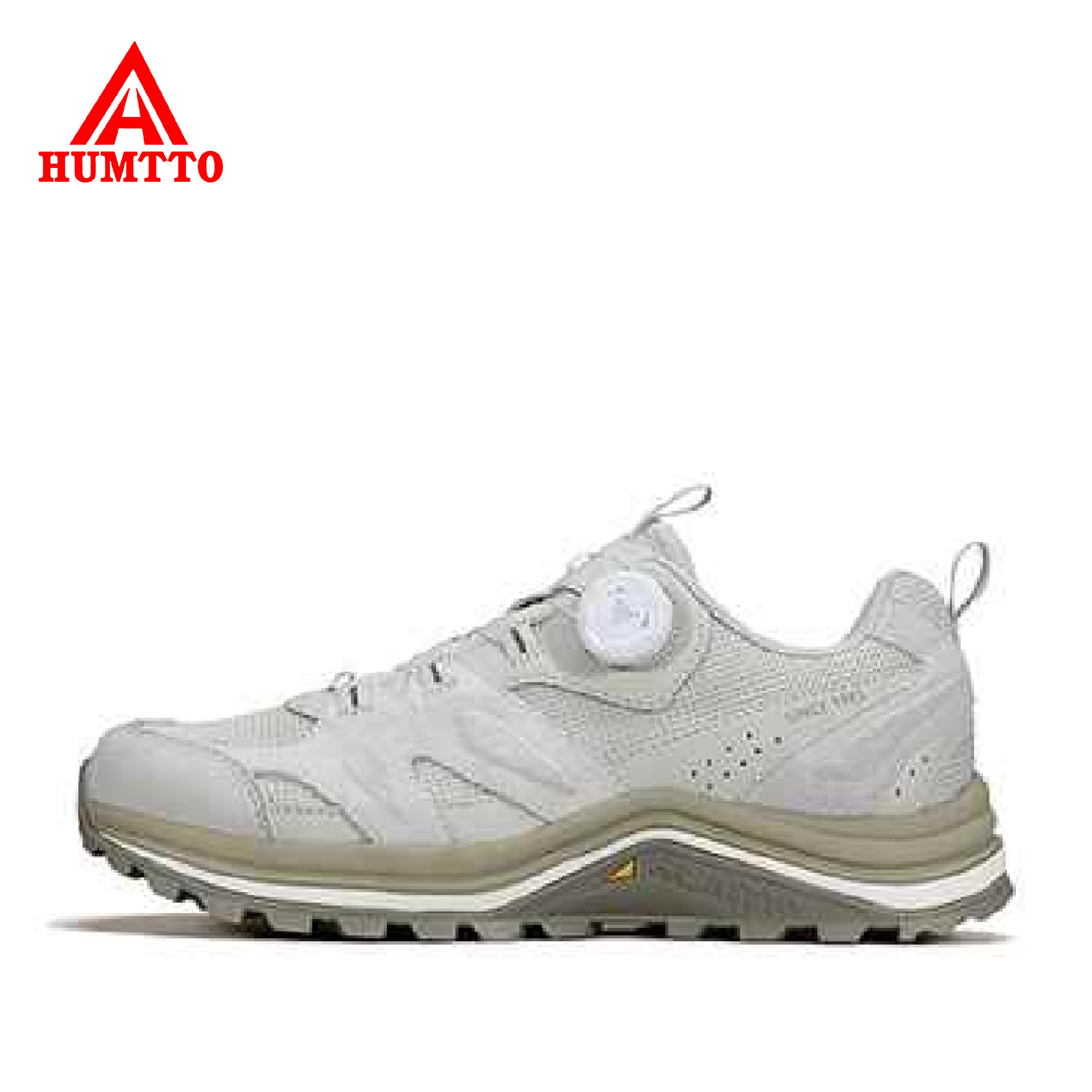 HUMTTO 悍途 戶外健行鞋 男款 (米灰/抹茶綠色) 防滑/徒步鞋 31PHT0482A