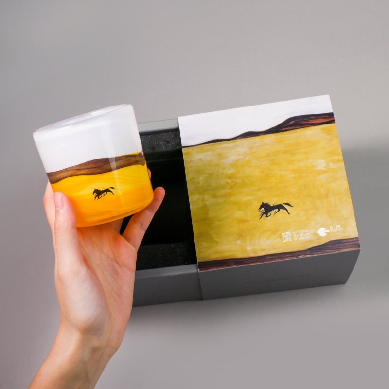 紅琉璃史博館聯名琉璃杯