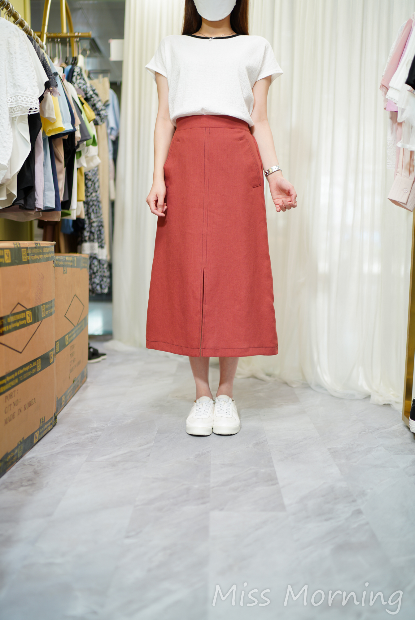 鬆身顯瘦靚色靚料線衫(14600)&超靚色明線靚麻料裙(33955)