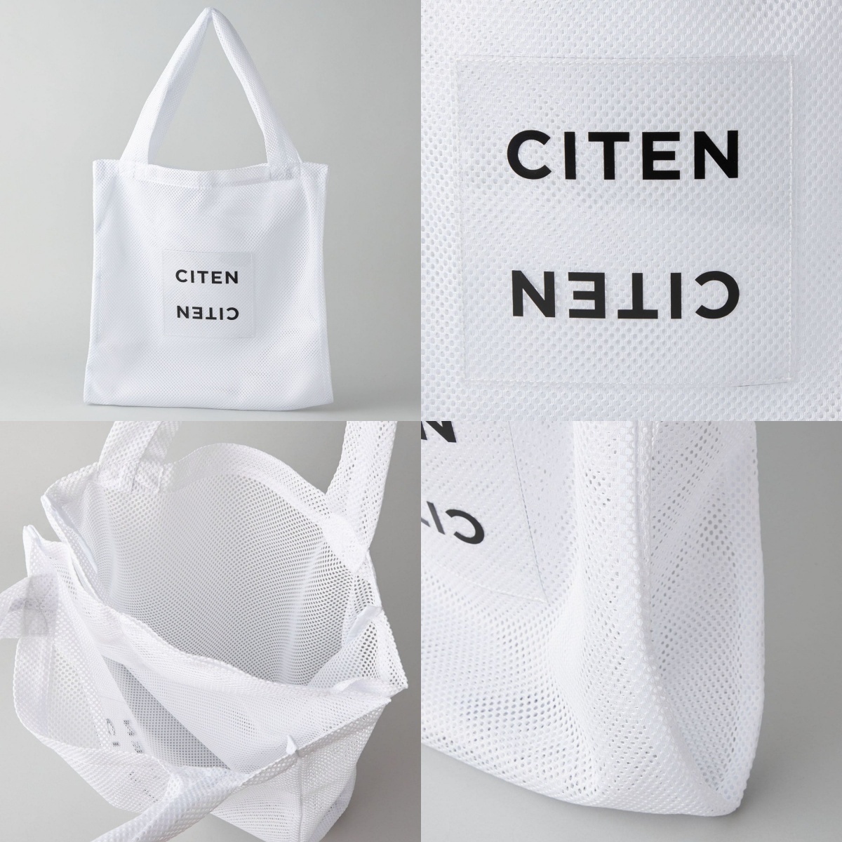 預購┃日本 CITEN 網眼 透明 LOGO 肩背包 托特包