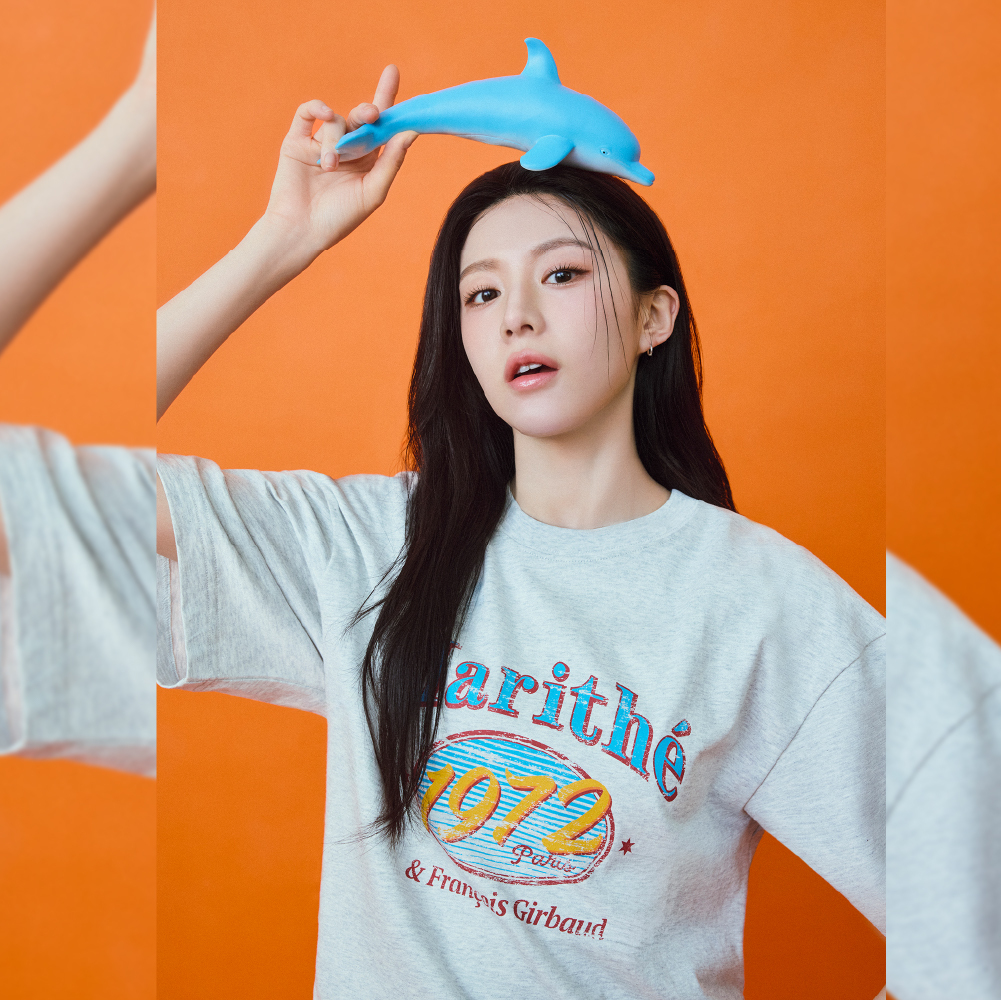 預購韓國MARITHE W OVERSIZED ELLIPSE GRAPHIC TEE 女款