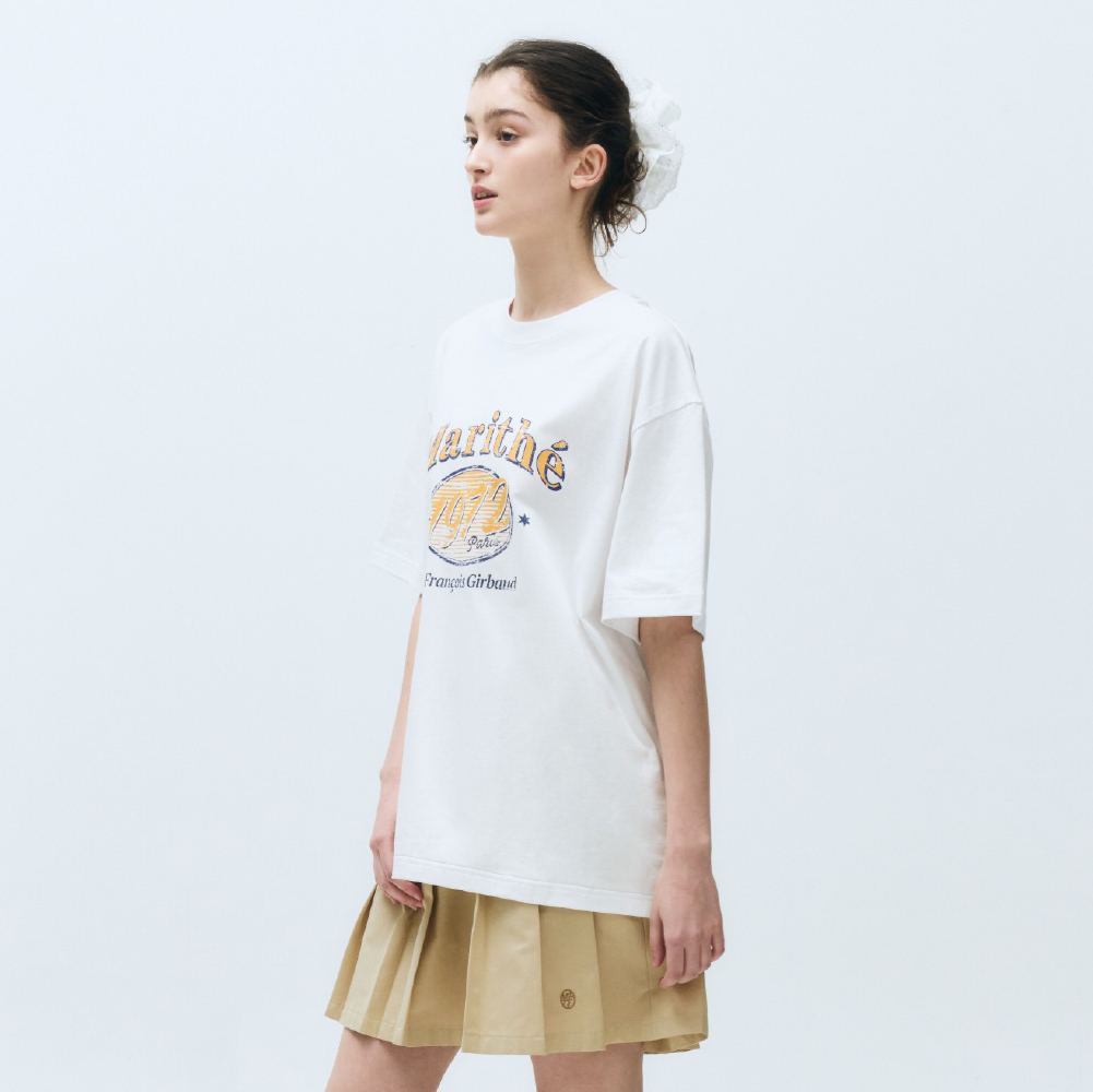 ♥MARITHE ♥W OVERSIZED ELLIPSE GRAPHIC TEE 預購韓國MARITHE W OVERSIZED ELLIPSE GRAPHIC TEE 女款